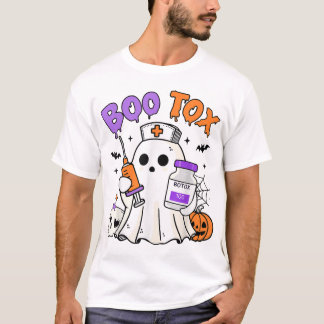 Boo Tox Nurse Ghost Filler Botox Halloween  T-Shirt