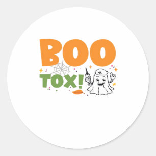 BOO Tox Nurse Injector Filler Botox Dysport Dealer Classic Round Sticker