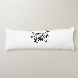 Boo Trick or Treat Halloween Bats, Pumpkins Body Cushion