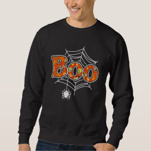 Boo Web Spider Halloween Day Party Trick Or Treat  Sweatshirt