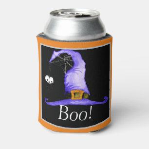Boo! Whimsical Witches' Hat  Can Cooler