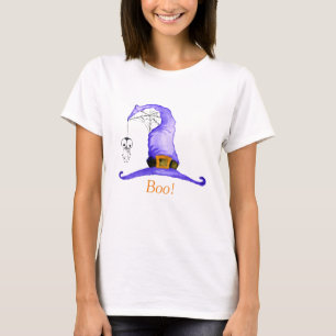Boo! Whimsical Witches' Hat T-Shirt
