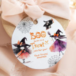 Boo Witches  Halloween party treat Favour Tags<br><div class="desc">Boo Witches Halloween party treat Favour Tags
Matching items available.</div>