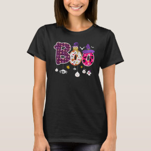 Boo With Spiders And Witch Hat Halloween 1 T-Shirt