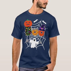 Boo With Spiders And Witch Hat Halloween pumpkin g T-Shirt