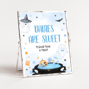 Boo-y Halloween Baby Shower Babies are Sweet Poster