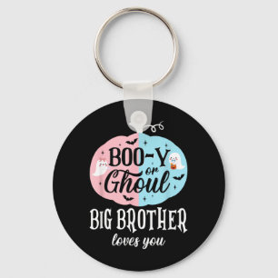 Boo-Y Or Ghoul Big Brother Loves Boo Halloween Key Ring