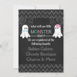 Boo-y or Ghoul Halloween Gender Reveal Invite