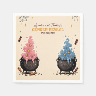 Boo-y or Ghoul Halloween Gender Reveal Napkin