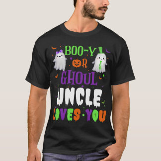 Boo-Y Or Ghoul Uncle Loves You Baby Boo Halloween  T-Shirt
