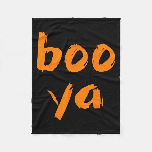 Boo Ya Fleece Blanket (Front)