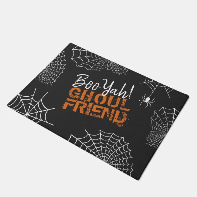 Boo Yah Ghoul Friend Halloween ID684 Doormat (Angled)