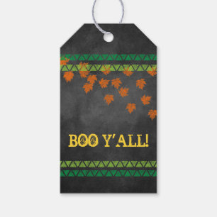 BOO Y'ALL Fall Family Friendly Southern Halloween Gift Tags