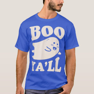 Boo Ya'll Funny Spooky Cute Kawaii Halloween Ghost T-Shirt