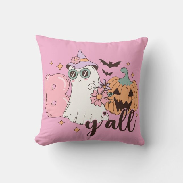 Boo Y'All Halloween Cushion (Front)