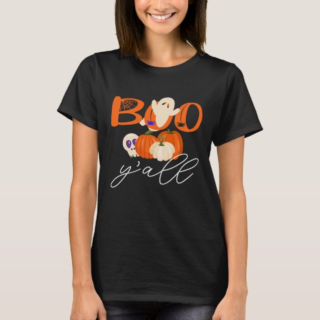 Boo Y'all Halloween Shirt - Costume Idea Tee! (Front)
