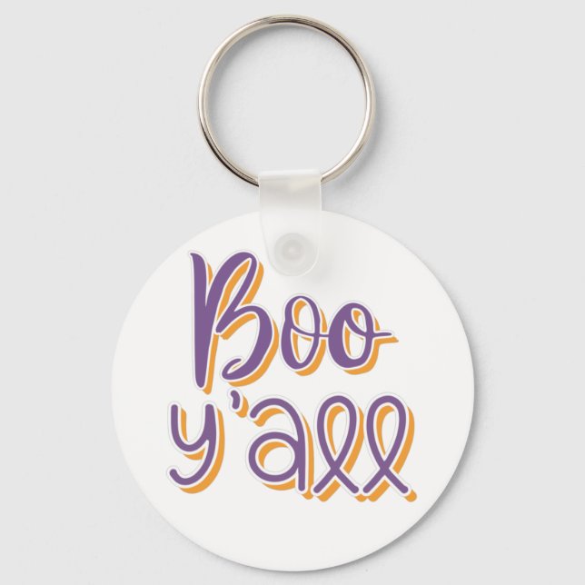 Boo Y'all Key Ring (Front)