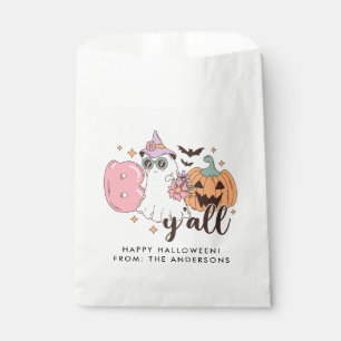 Boo y'all Retro Groovy Halloween Favour Bag