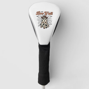 Boo Yall Western Ghost Halloween Design Golf Head Cover