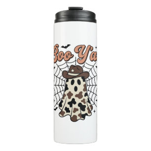 Boo Yall Western Ghost Halloween Design Thermal Tumbler
