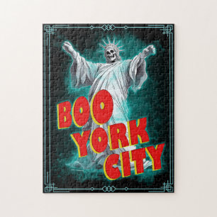 Boo York City Halloween Statue of Liberty Jigsaw Puzzle