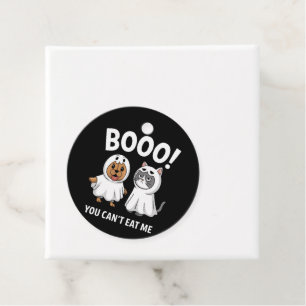 Boo You Can't Eat Me Dogs And Cats Funny Halloween Favour Tags