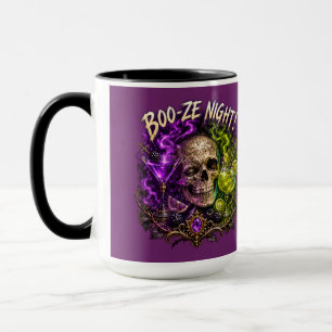Boo Ze Night Gothic Skull Cocktail Mug