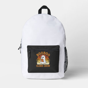 Booboo Clerk Crew Halloween Ghost Design_1 Printed Backpack