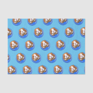 Booboo Piggy blue Tissue Paper