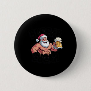 Booger Sugar Santa Funny Muscular Christmas Meme B 6 Cm Round Badge