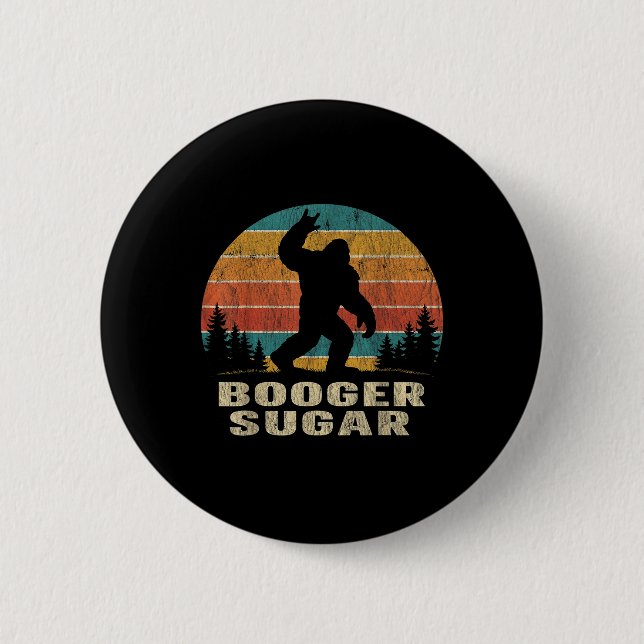 Booger Sugar Sasquatch Funny Meme  6 Cm Round Badge (Front)