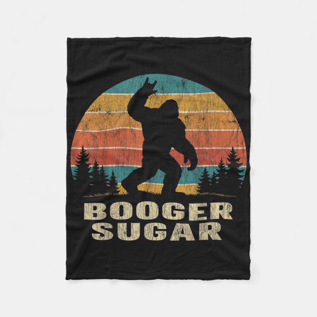Booger Sugar Sasquatch Funny Meme  Fleece Blanket (Front)