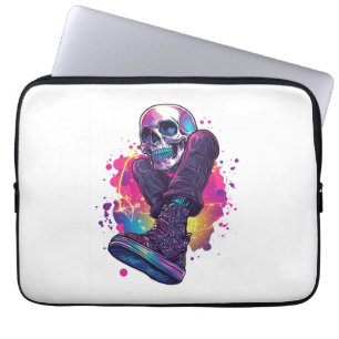 Boogie Bones � Funny 70s Disco Skull Laptop Sleeve