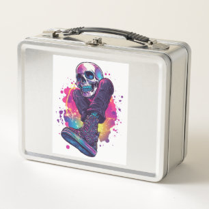 Boogie Bones � Funny 70s Disco Skull Metal Lunch Box