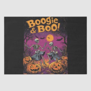 Boogie & Boo! - Halloween Skeletons and Pumpkins Tissue Paper