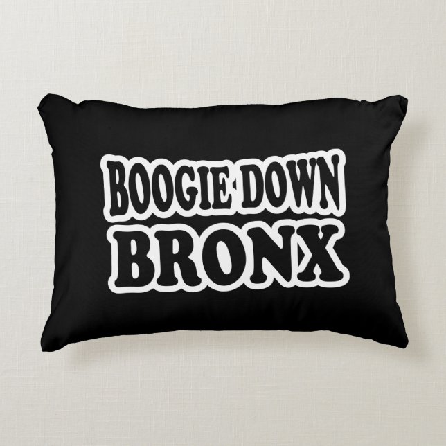 Boogie Down Bronx, NYC Decorative Cushion (Front)