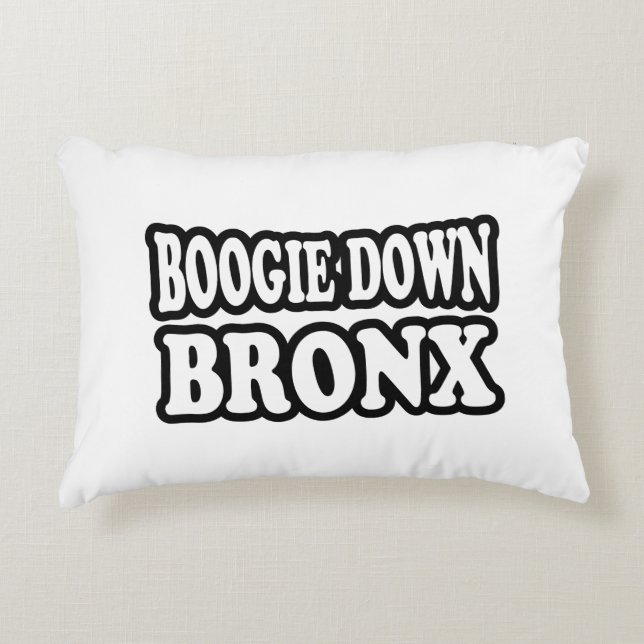 Boogie Down Bronx, NYC Decorative Cushion (Front)