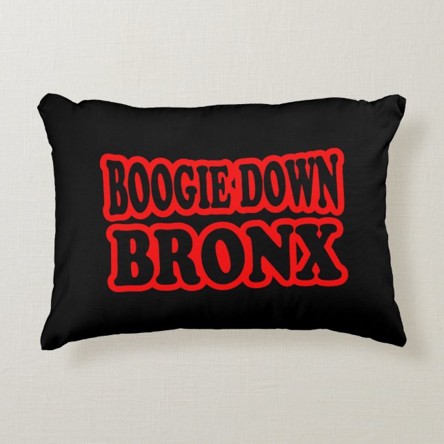 Boogie Down Bronx, NYC Decorative Cushion (Front)