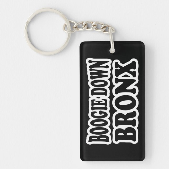 Boogie Down Bronx, NYC Key Ring (Front)