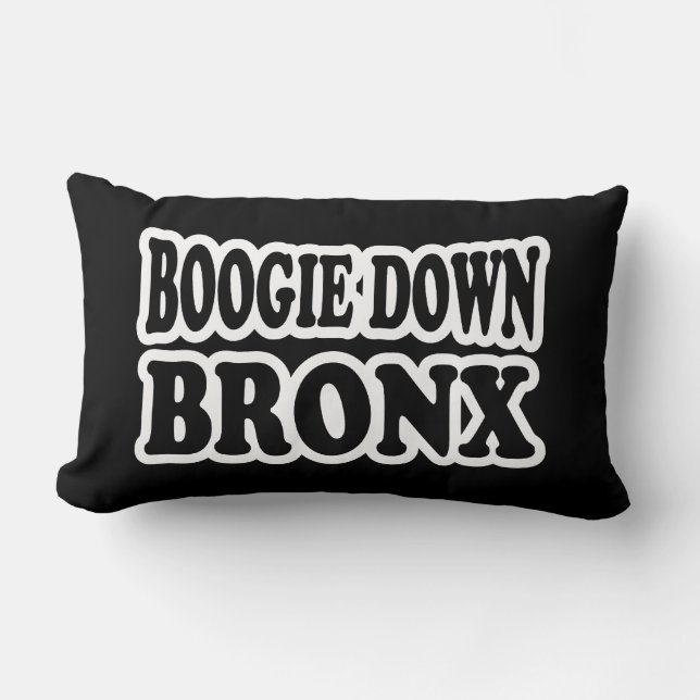 Boogie Down Bronx, NYC Lumbar Cushion (Front)