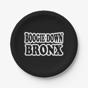 Boogie Down Bronx, NYC Paper Plate