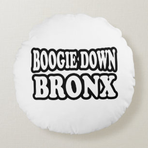 Boogie Down Bronx, NYC Round Cushion
