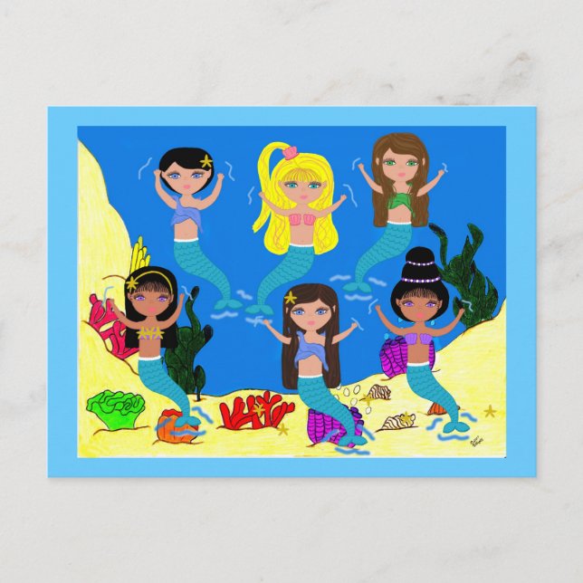 Boogie Down in Mermaid Town Postcard (Front)