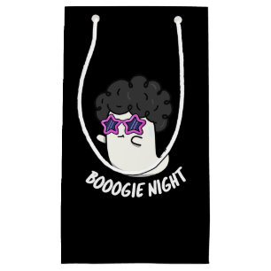 Boogie Night Funny Halloween Disco Ghost Pun  Small Gift Bag