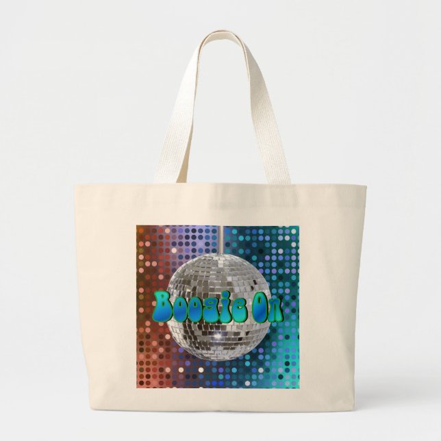 Boogie On! 1 Large Tote Bag (Front)
