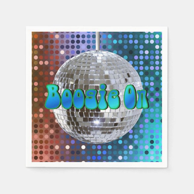 Boogie On! 1 Napkin (Front)