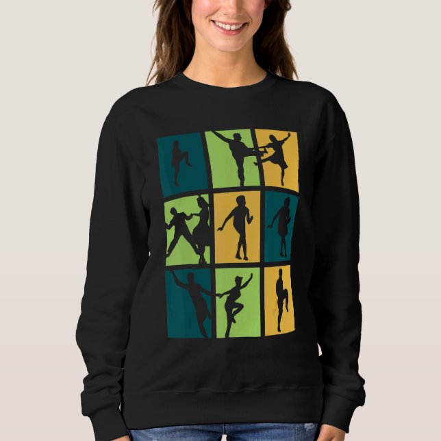 Boogie Woogie Dance Retro Sweatshirt (Front)