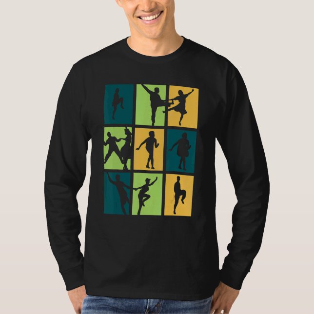 Boogie Woogie Dance Retro T-Shirt (Front)