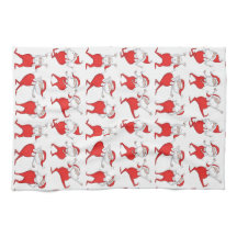 Boogie Woogie Santa Claus Holiday Kitchen Towel 