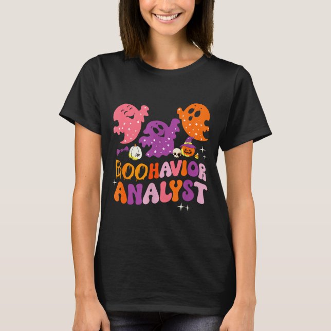 Boohavior Squad Yst Squad Aba Therast Halloween  T-Shirt (Front)